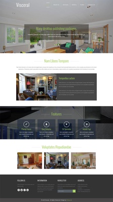 Visceral An Interior Category Flat Bootstrap Responsive Web Template