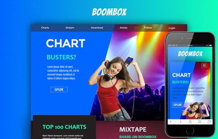 Boombox a Entertainment Category Flat Bootstrap Responsive web template