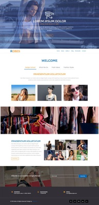 Robes A Fashion Category Flat Bootstrap Responsive Web Template