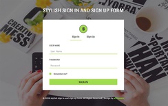 Stylish Sign in and Signup Form Responsive Widget Template