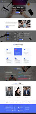 Flex Art a Corporate Category Bootstrap Responsive Web Template