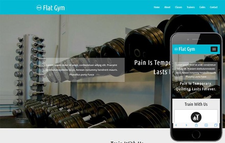 Flat Gym a Sports Category Flat Bootstrap Responsive Web Template