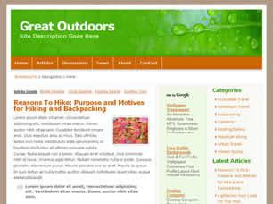 Great Outdoors Free CSS Template