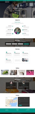 Immerse Laundry Flat Bootstrap Responsive Web Template