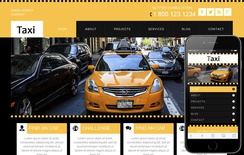 Taxi a taxi services Mobile Website Template