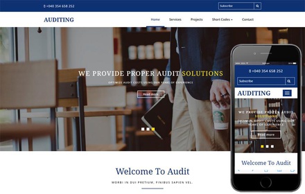 Auditing a Corporate Category Bootstrap Responsive Web Template