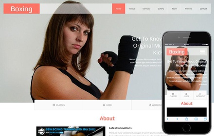 Boxing a Sports Category Flat Bootstrap Responsive Web Template