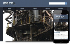 Metal a Industrial Mobile Website Template
