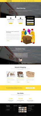 Shipping Transportation Category Bootstrap Responsive Web Template