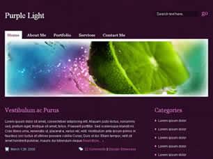 Purple Light Free CSS Template