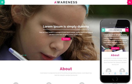 Awareness a Educational Category Flat Bootstrap Responsive web template