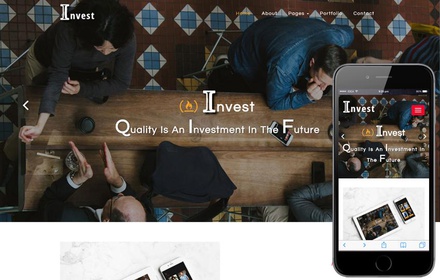 Invest Corporate Category Bootstrap Responsive Web Template