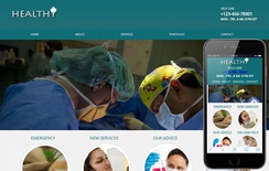Healthy Mobile Website Template