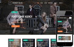 Trendy Blog a Blogging Category Bootstrap Responsive Web Template