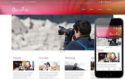 Axisfoto a photo gallery Mobile Website Template