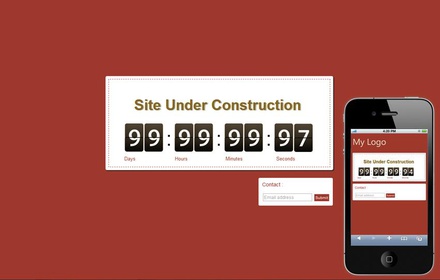 Mobile WebSite Under Construction Template