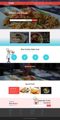 Staple Food a Restaurants Category Bootstrap Responsive Web Template