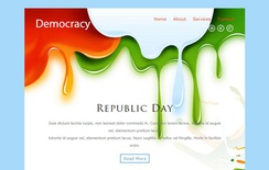 Democracy a Newsletter Responsive Web Template