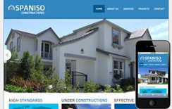 Spaniso Constructions web and mobile template for free