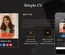 Simple CV a Personal Category Bootstrap Responsive Web Template