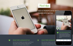 Fluid App a Mobile App based Flat Bootstrap Responsive Web Template