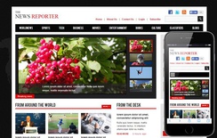The New Reporter a Entertainment Category Flat Bootstrap Responsive Web Template