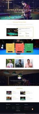 Billiards Sports Category Bootstrap Responsive Web Template