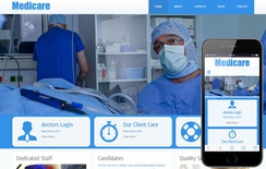 Medicare Hospital Mobile Website Template