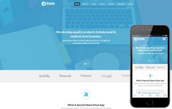 Atom a Corporate Multipurpose Flat Bootstrap Responsive Web Template