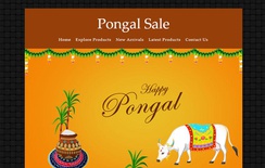 Pongal Sale a Newsletter Responsive Web Template