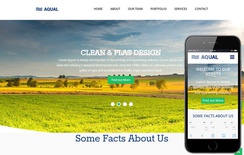 Aqual Singlepage Flat Responsive Web Template
