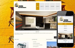 New Real Estate Web template and Mobile website template for free