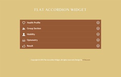 Flat Accordion Responsive Widget Template