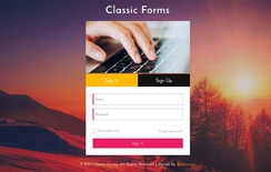 Classic Forms Responsive Widget Template