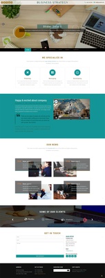 Business Strategy a Corporate Category Bootstrap Responsive Web Template