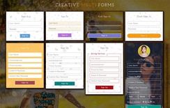 Creative Multi Forms Responsive Widget Template