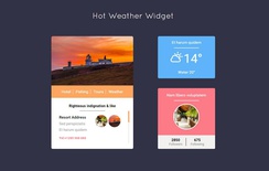 Hot Weather Responsive Widget Template