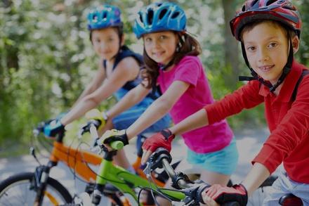 Kids Cycling a Sports Category Bootstrap Responsive Web Template