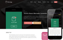 Flat App a Mobile App based Flat Bootstrap Responsive web template