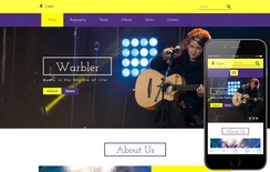Warbler a Music Category Flat Bootstrap Responsive Web Template