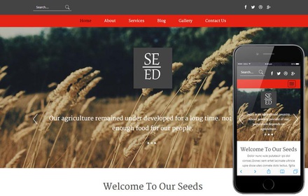 Seed a Agriculture Category Flat Bootstrap Responsive Web Template