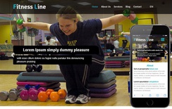 Fitness Line a Sports Category Flat Bootstrap Responsive Web Template