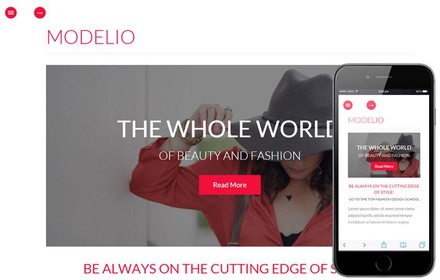 Modelio a Fashion Category Flat Bootstrap Responsive Web Template