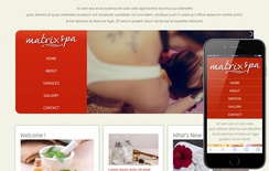 Matrix Spa Web And Mobile Website Template For Free