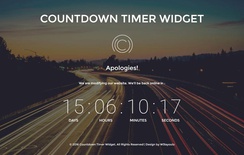 Countdown Timer Widget A Flat Responsive Widget Template