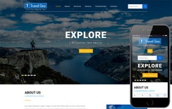 Travel Geo a Travel Category Bootstrap Responsive Web Template