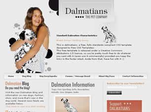 Dalmatians Free CSS Template