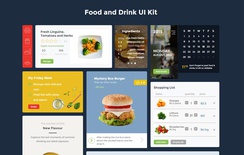 Food and Drink UI Kit a Flat Bootstrap Responsive Web Template