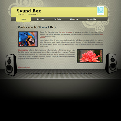Sound Box Template