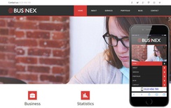Businex a Corporate Mobile website Template